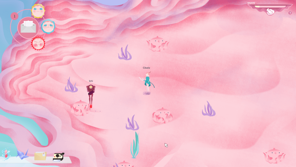 screenshot of the in-universe game in "Cibele