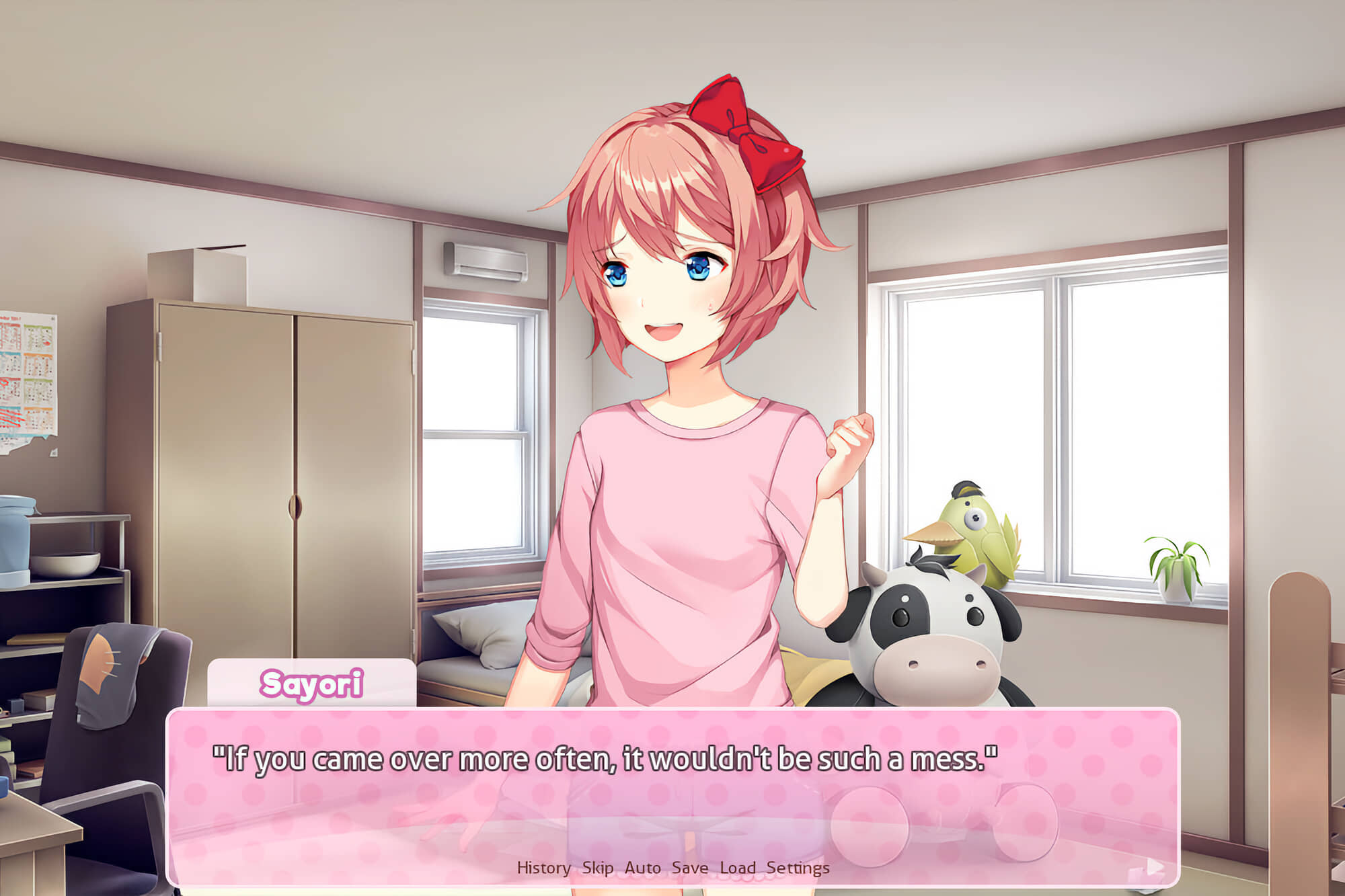 screenshot of "Doki Doki Literature Club"