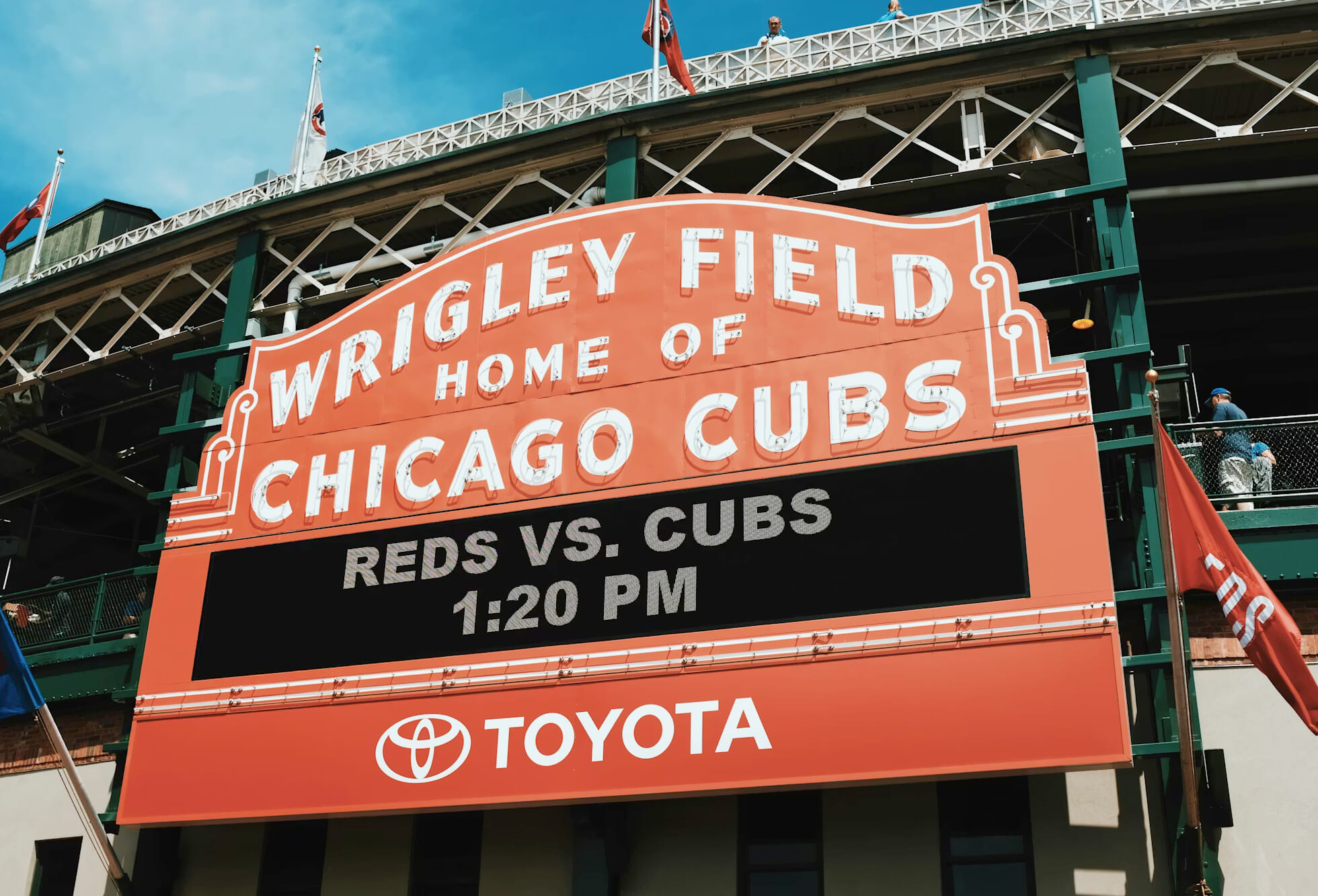 wrigley field sign