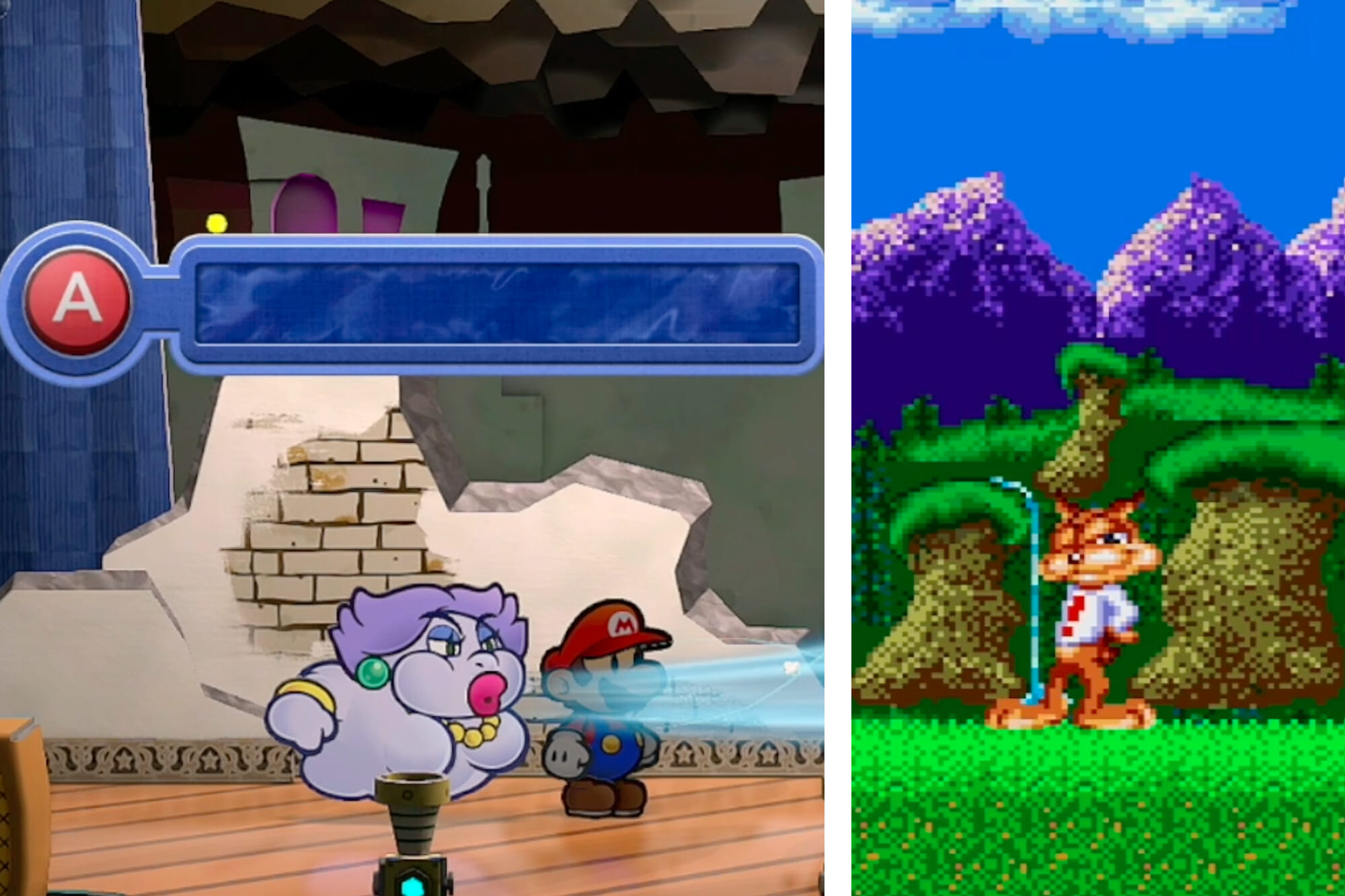 ‘Bubsy’ Vs. ‘Paper Mario’